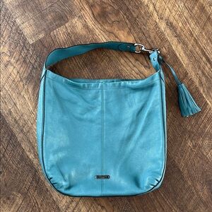 Coach Teal Leather Hobo Bag